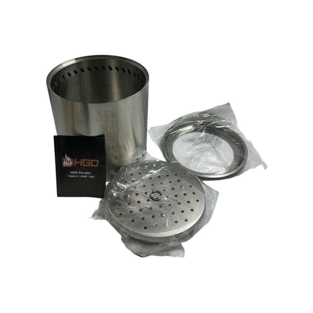 HGD Stainless Steel Portable Smokeless Fire Pit with Carry Bag 8.7"